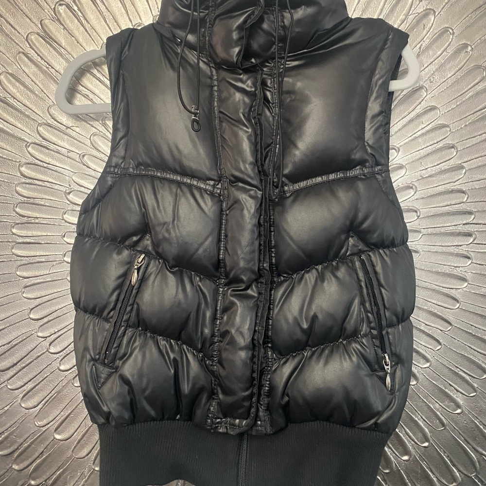 INC Women's Black Puffer Vest